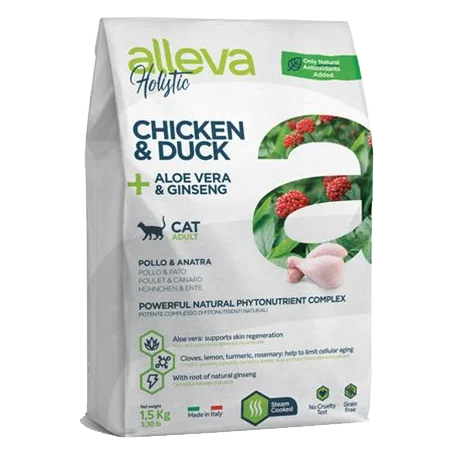 Alleva HOLISTIC cat adult chicken & duck 1,5 kg