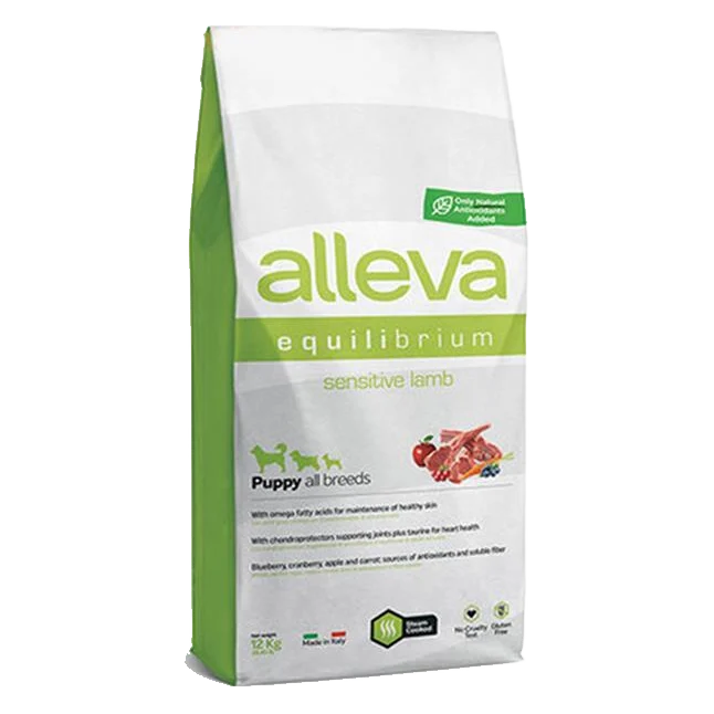 Alleva SP EQUILIBRIUM dog puppy sensitive all breeds lamb 12 kg