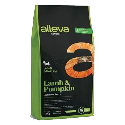 Alleva NATURAL dog adult mini lamb & pumpkin 12 kg