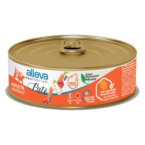 Alleva EQUILIBRIUM kitten wet pate chicken 85 g konzerva
