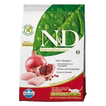 Farmina N&D cat PRIME (GF) adult, neutered, chicken & pomegranate 10 kg