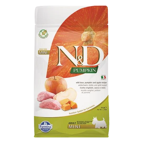 Farmina N&D dog PUMPKIN (GF) adult mini, boar & apple 0,8 kg