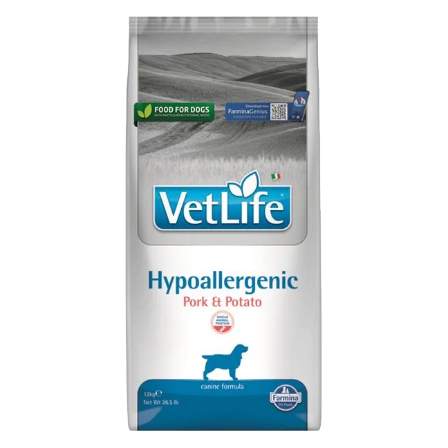 Farmina Vet Life dog hypoallergenic, pork & potato 12 kg