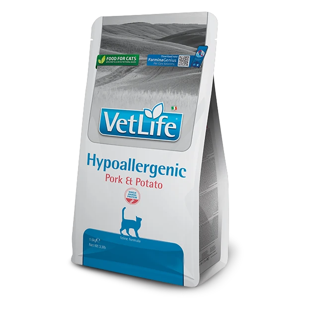 Farmina Vet Life cat hypoallergenic, pork & potato 1,5  kg