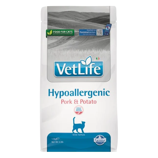 Farmina Vet Life cat hypoallergenic, pork & potato 1,5 kg