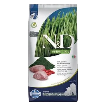 Farmina N&D dog SPIRULINA (GF) puppy medium & maxi, lamb 7 kg