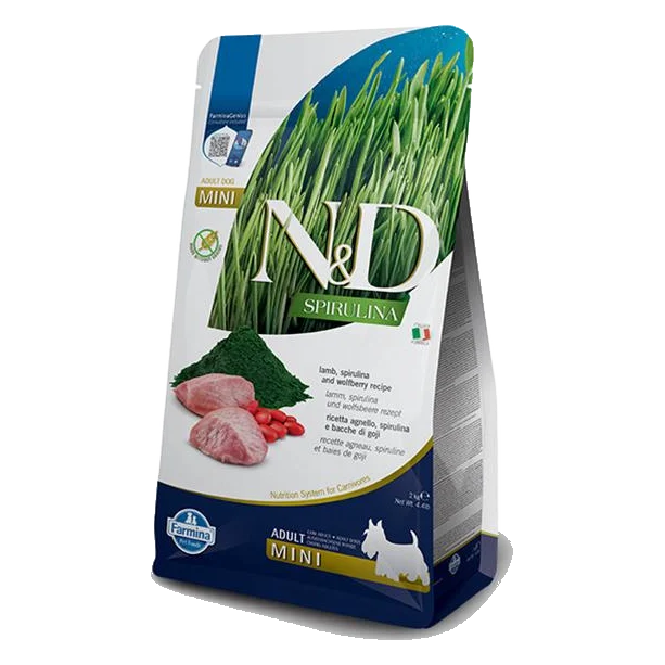 Farmina N&D dog SPIRULINA (GF) adult mini, lamb 2 kg