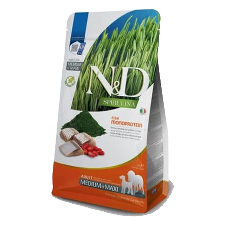 Farmina N&D dog SPIRULINA (GF) adult medium & maxi herring 2 kg