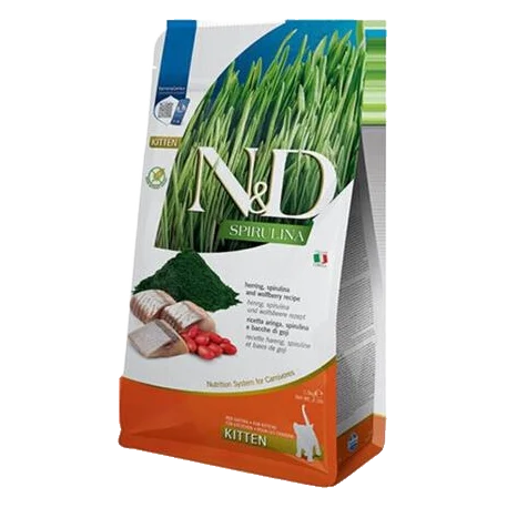 Farmina N&D cat SPIRULINA (GF) kitten, herring 1,5 kg