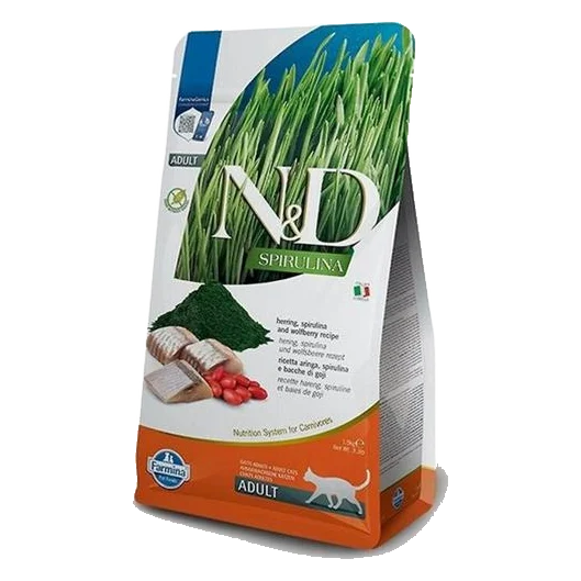 Farmina N&D cat SPIRULINA (GF) adult, herring 1,5 kg