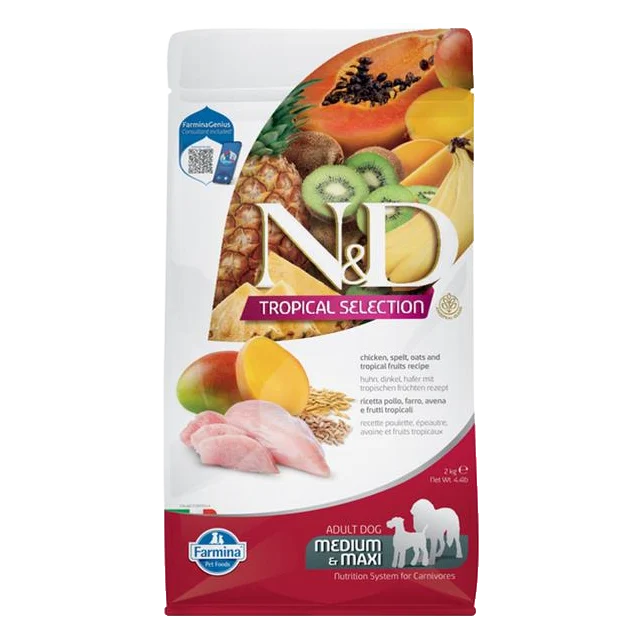 Farmina N&D dog TROPICAL SELECTION (AG) adult medium & maxi, chicken 2 kg
