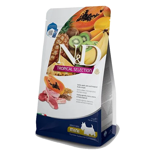 Farmina N&D dog TROPICAL SELECTION (AG) adult mini, lamb 1,5 kg
