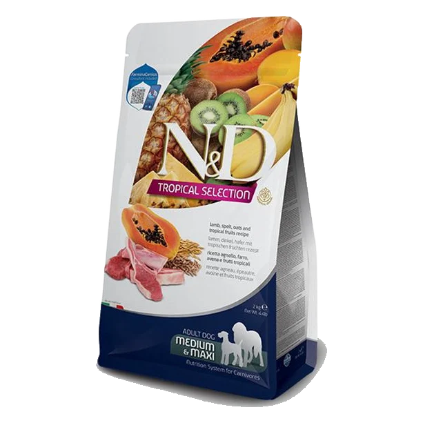 Farmina N&D dog TROPICAL SELECTION (AG) adult medium & maxi, lamb 2 kg