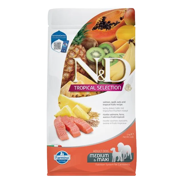 Farmina N&D dog TROPICAL SELECTION (AG) adult medium & maxi, salmon 2 kg