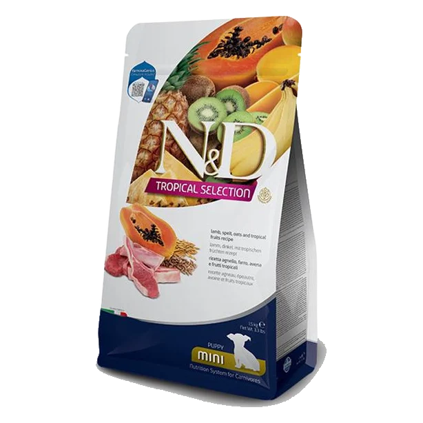 Farmina N&D dog TROPICAL SELECTION (AG) puppy mini, lamb 1,5 kg