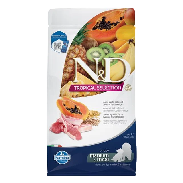 Farmina N&D dog TROPICAL SELECTION (AG) puppy medium & maxi, lamb 2 kg
