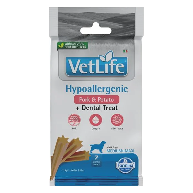 Pamlsok Farmina Vet Life Dog Hypo Pork Potato Adult medium & maxi 100g