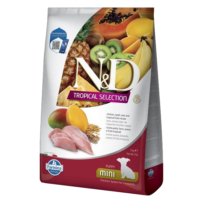 Farmina N&D dog TROPICAL SELECTION (AG) puppy mini chicken 5 kg