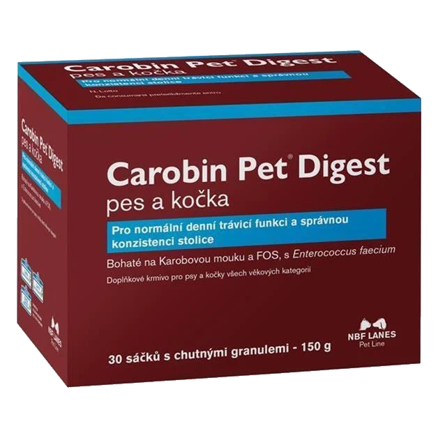 Carobin Pet Digest pes a mačka podpora trávenia 30 sáčkov x 5 g