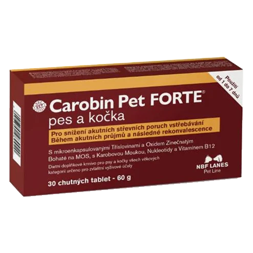 Carobin Pet FORTE pes a mačka 30 cps.