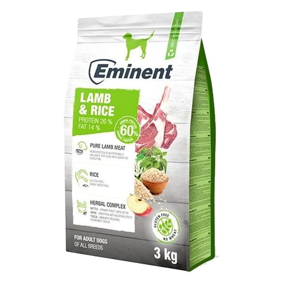 Eminent Dog Lamb & Rice NEW 3 kg