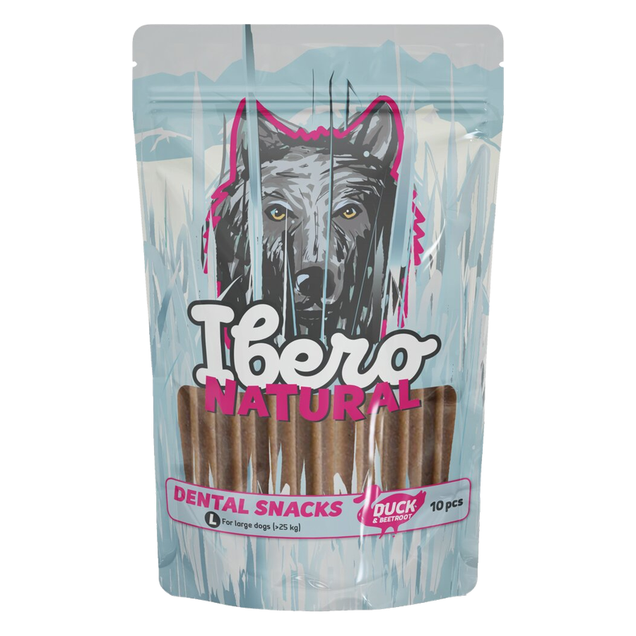 Ibero Dental Snack Kačka/Cvikla L 10ks/460g