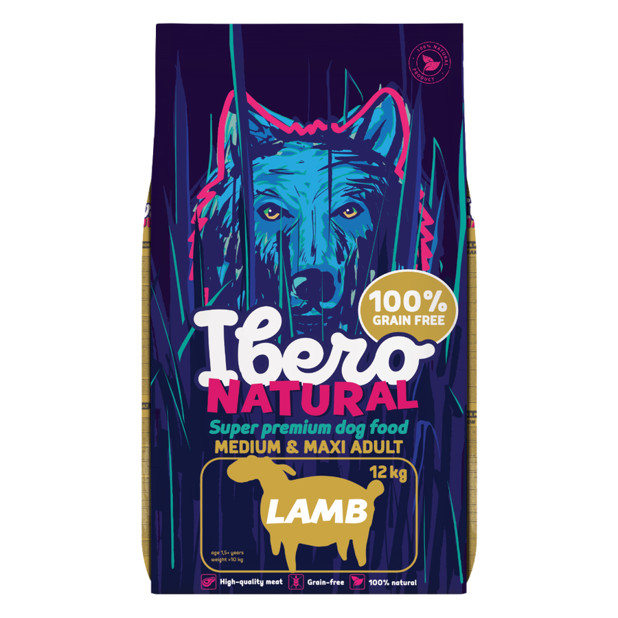 Ibero NATURAL dog GF Lamb adult M/L 12kg
