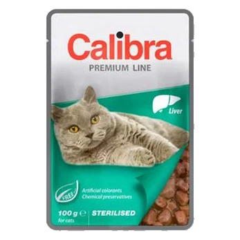 Calibra KAPSIČKA Premium cat Sterilised Pečeň v omáčke 24 x 100 g