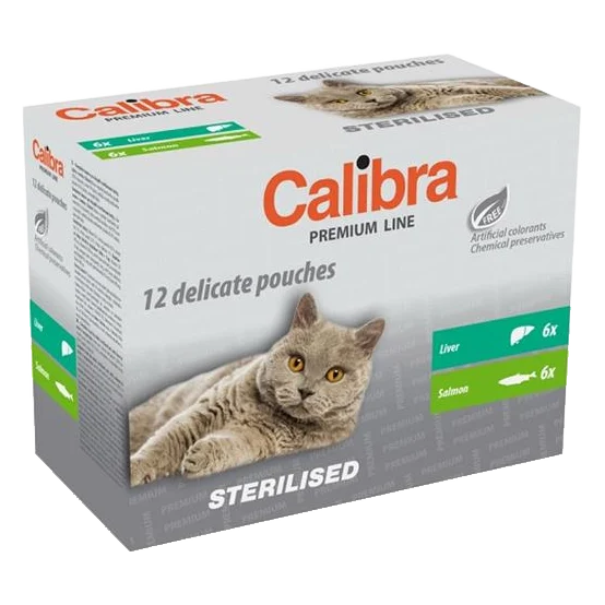 Calibra KAPSIČKA Premium cat Sterilised Multipack 12 x 100 g