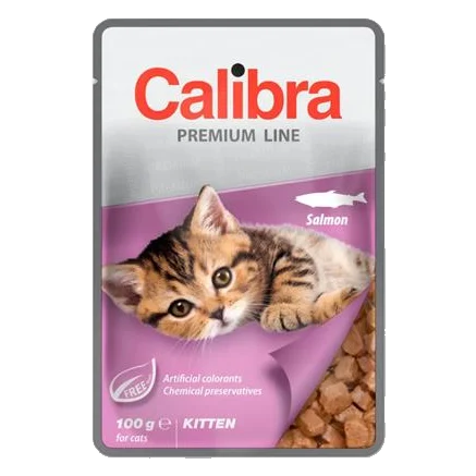 Calibra KAPSIČKA Premium cat Kitten Losos v omáčke 24 x 100 g