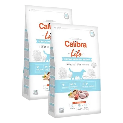 Calibra Dog Life Junior Medium Breed Chicken 12 kg