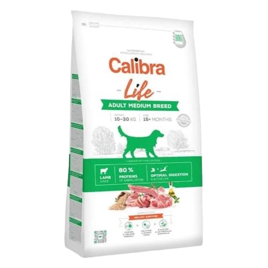 Calibra Dog Life Adult Medium Breed Lamb 12 kg