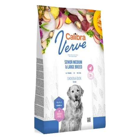 Calibra Dog Verve GF Senior Medium & Large Chicken & Duck 12 kg