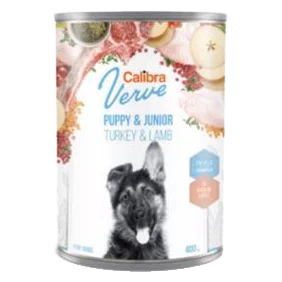 Calibra KONZERVA dog Puppy & Junior Verve Turkey & Lamb 6 x 400g