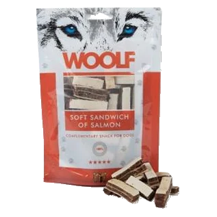 Pamlsok Woolf Dog Salmon Soft Sandwich 100 g