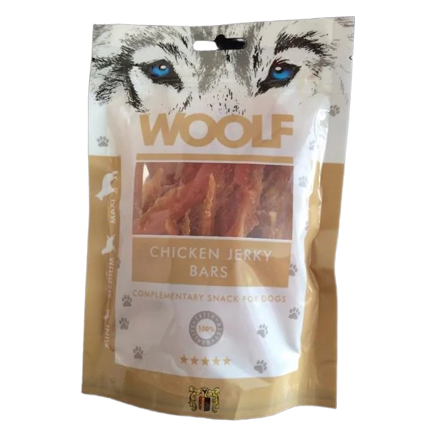 Pamlsok Woolf Dog Chicken Jerky Bars 100 g