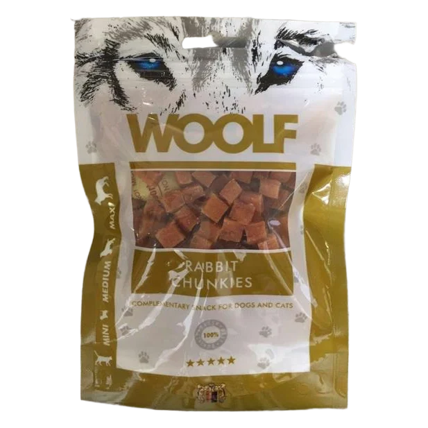 Pamlsok Woolf Dog/Cat Rabbit Chunkies 100 g