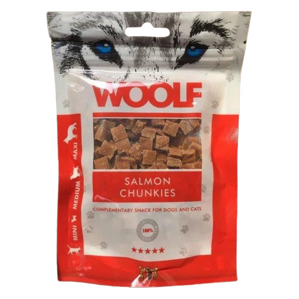 Pamlsok Woolf Dog/Cat Salmon Chunkies 100 g