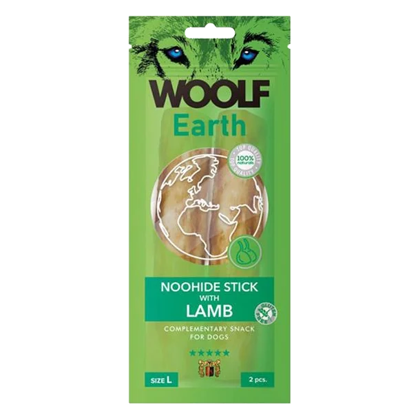 Pamlsok Woolf Dog Earth NOOHIDE L Sticks with Lamb 85 g