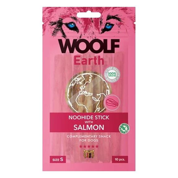 Pamlsok Woolf Dog Earth NOOHIDE S Salmon 90 g