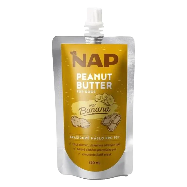 NAP Arašidové maslo pre psy - banán  120 ml