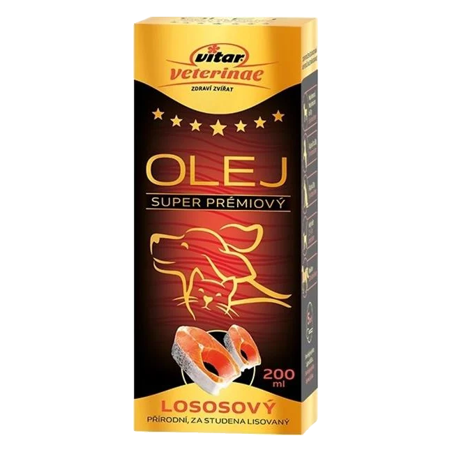 Olej lososový VITAR Veterinae 200 ml