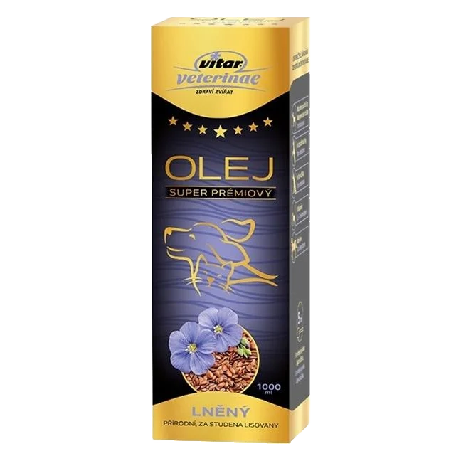 Olej ľanový VITAR Veterinae 1000 ml