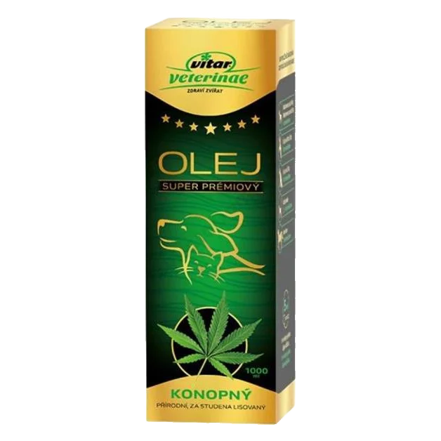 Olej konopný VITAR Veterinae 1000 ml