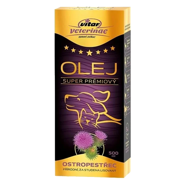 Olej ostropestrecový VITAR Veterinae 500 ml