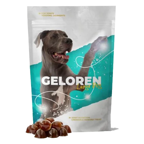Geloren DOG L–XL žuvacie želatínové tablety, 420 g (60ks)