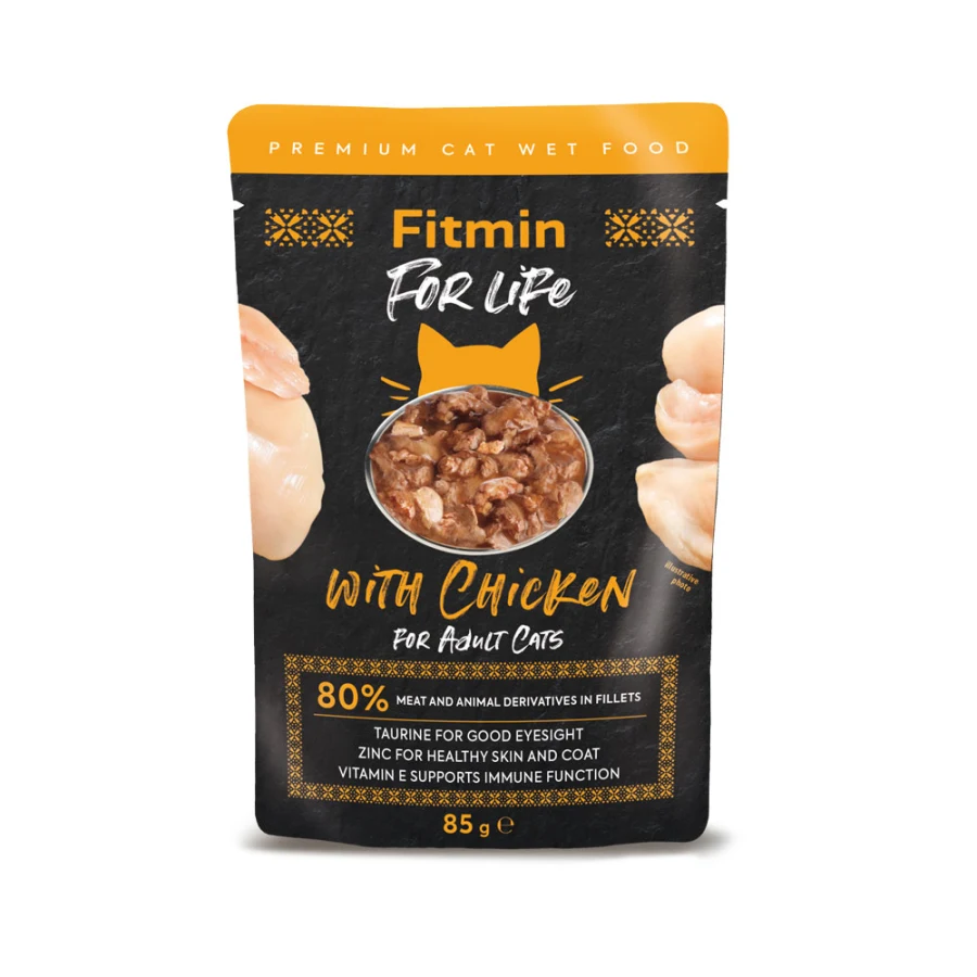 Fitmin for Life Cat Adult kapsička kura 85g