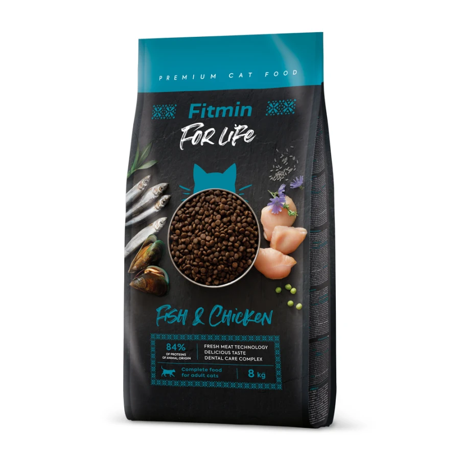 Fitmin cat For Life Adult Fish and Chicken 8 kg
