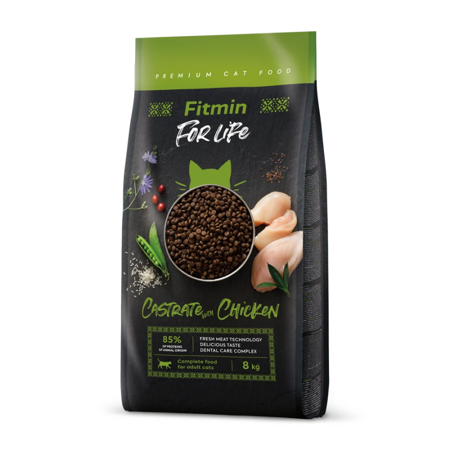 Fitmin cat For Life Castrate Chicken 8 kg