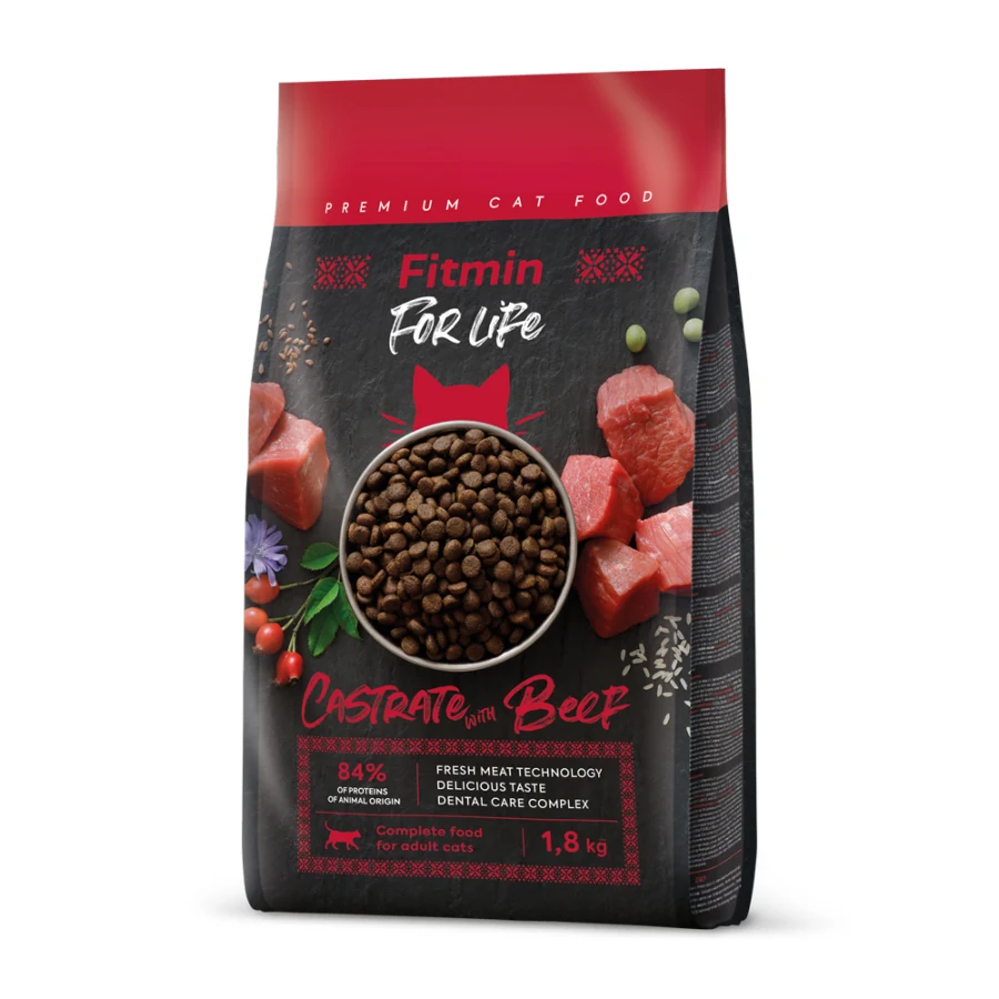Fitmin for Life Cat Castrate Hovädzie 1,8kg